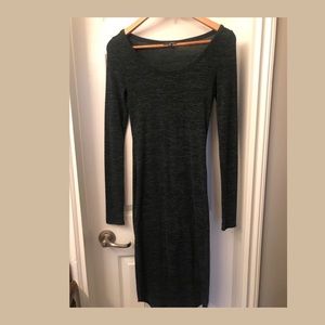 Long sleeve stretchy dress